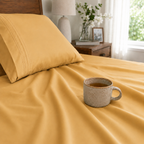 Extra deep Pocket 3 Line Embroidery, 6-Piece Sheet Set