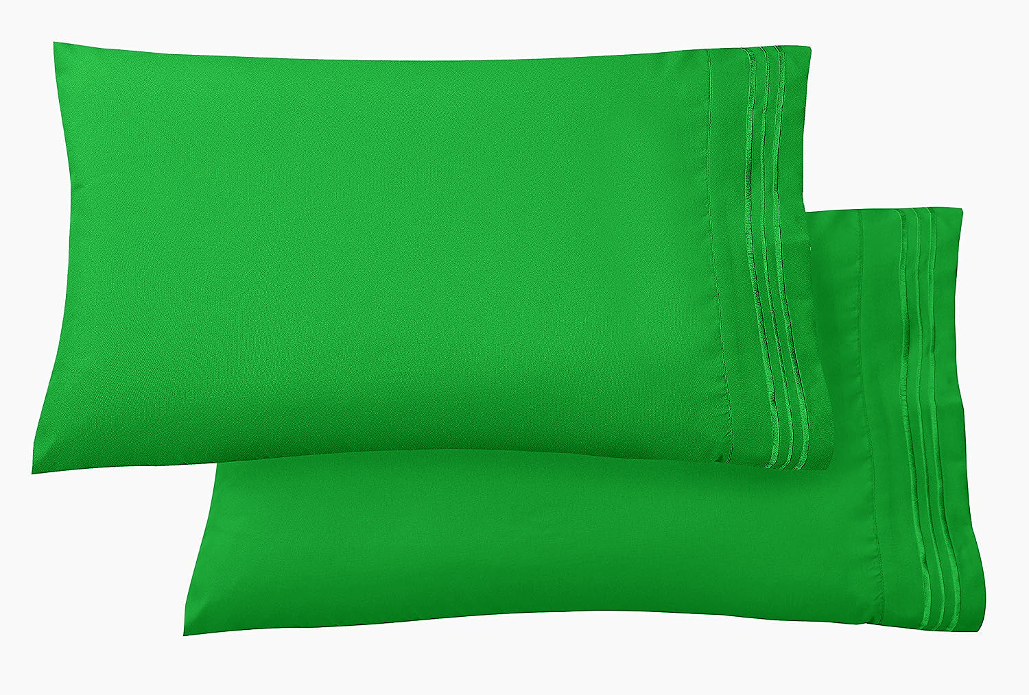 Set of 2 Pillowcases- 3 Line Embroidery