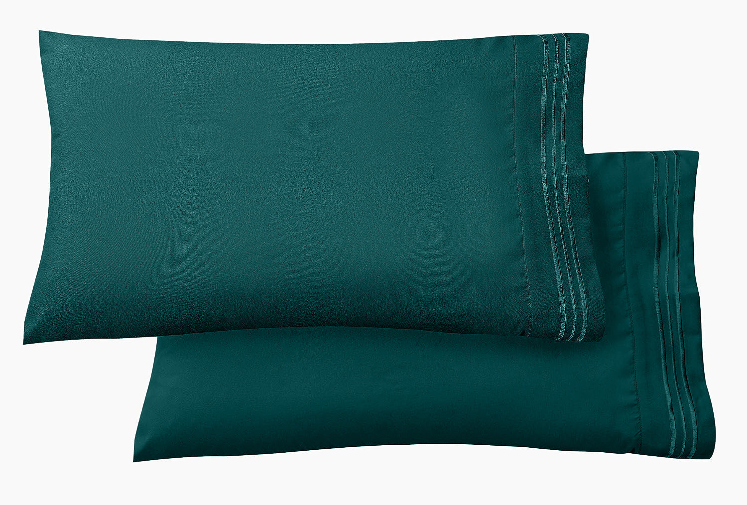 Set of 2 Pillowcases- 3 Line Embroidery