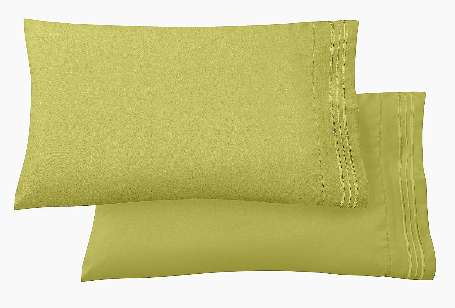 Set of 2 Pillowcases- 3 Line Embroidery