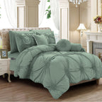 10-Piece Sunflower Comforter Set - Includes 4-Piece Sheet Set with Double Sided Storage Pockets