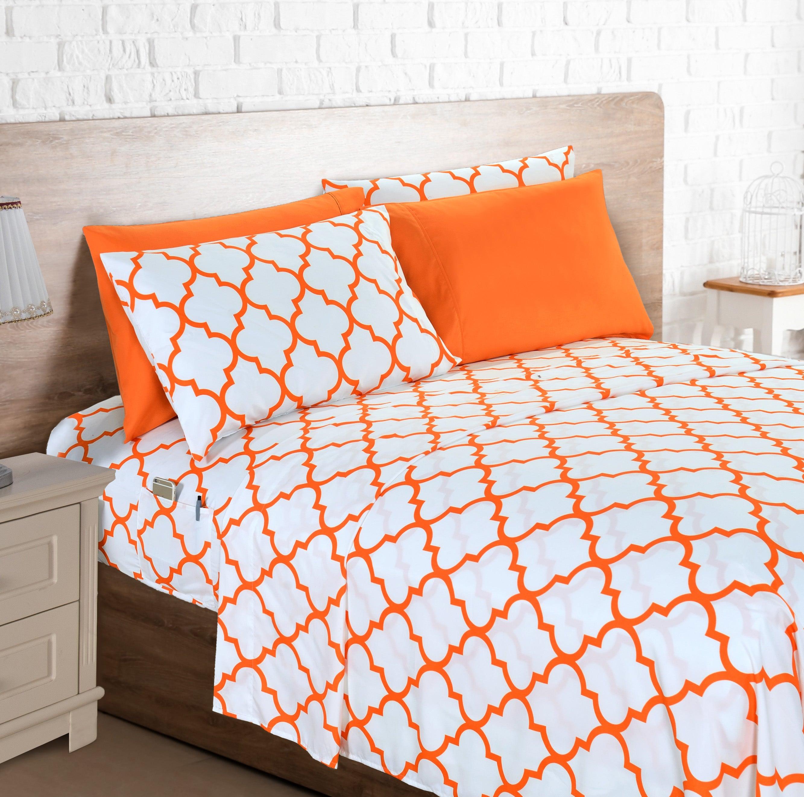 6-Piece Moroccan Trellis Printed Pattern - Soft as a Hotel Premium Quality
