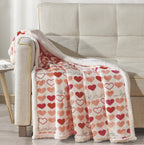 Valentine's Day 50" x 60" Throw - Love Theme Flannel Fleece Throw Blanket