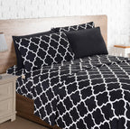 6-Piece Moroccan Trellis Printed Pattern - Soft as a Hotel Premium Quality