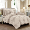 10-Piece Sunflower Comforter Set - Includes 4-Piece Sheet Set with Double Sided Storage Pockets