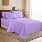 Extra deep Pocket 3 Line Embroidery, 6-Piece Sheet Set