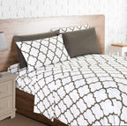 6-Piece Moroccan Trellis Printed Pattern - Soft as a Hotel Premium Quality