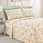 6-Piece Christmas & Holiday Sheet Set - Soft as a Hotel Premium Quality