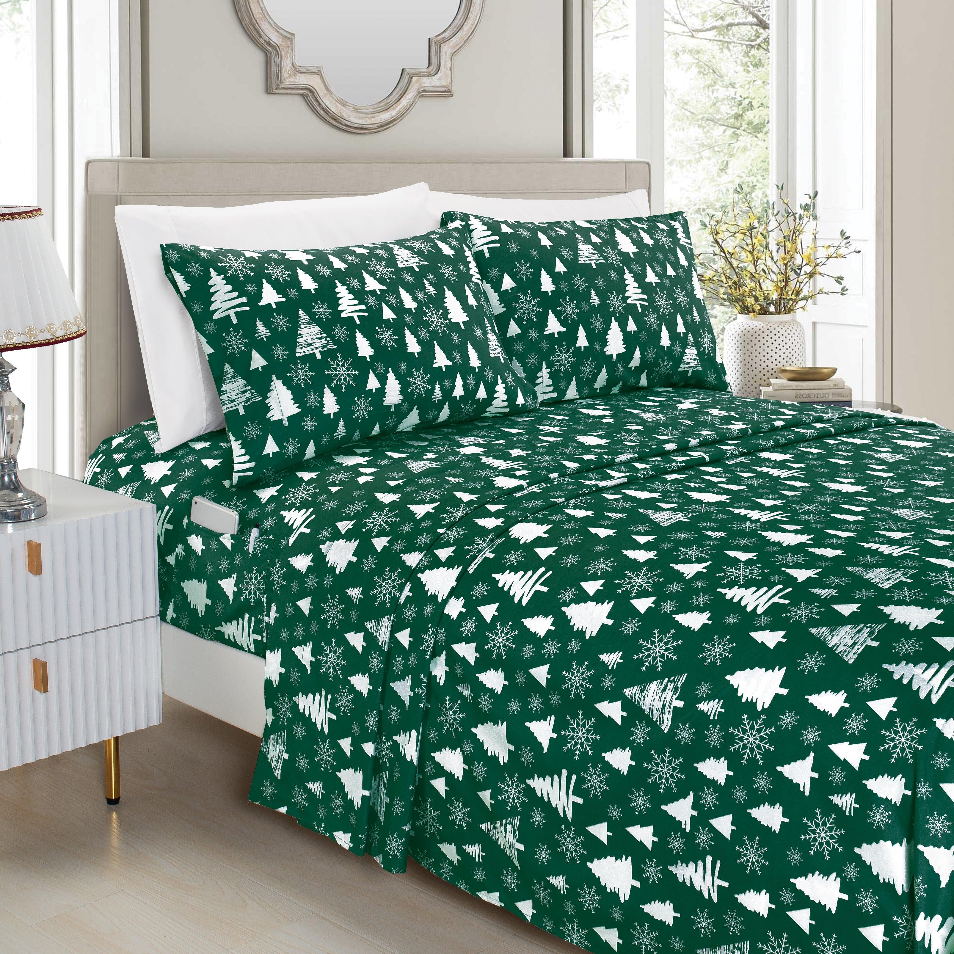 6-Piece Christmas & Holiday Sheet Set - Soft as a Hotel Premium Quality