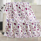 50" x 60" Valentine Inspired Sherpa Back Throw