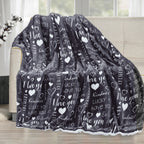 50" x 60" Valentine Inspired Sherpa Back Throw