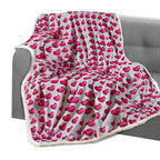 Valentine's Day 50" x 60" Throw - Love Theme Flannel Fleece Throw Blanket
