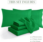 Extra deep Pocket 3 Line Embroidery, 6-Piece Sheet Set