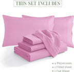 Extra deep Pocket 3 Line Embroidery, 6-Piece Sheet Set