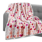 Valentine's Day 50" x 60" Throw - Love Theme Flannel Fleece Throw Blanket