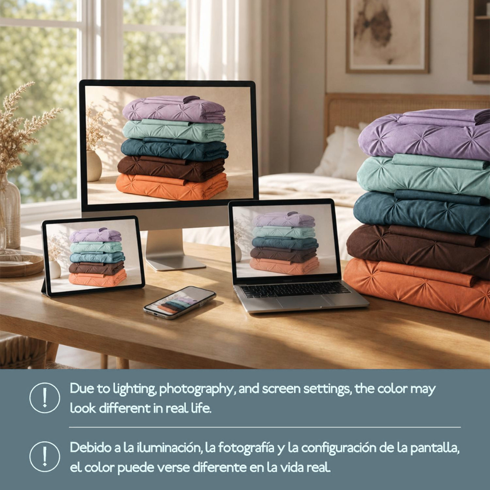 Extra deep Pocket 3 Line Embroidery, 6-Piece Sheet Set