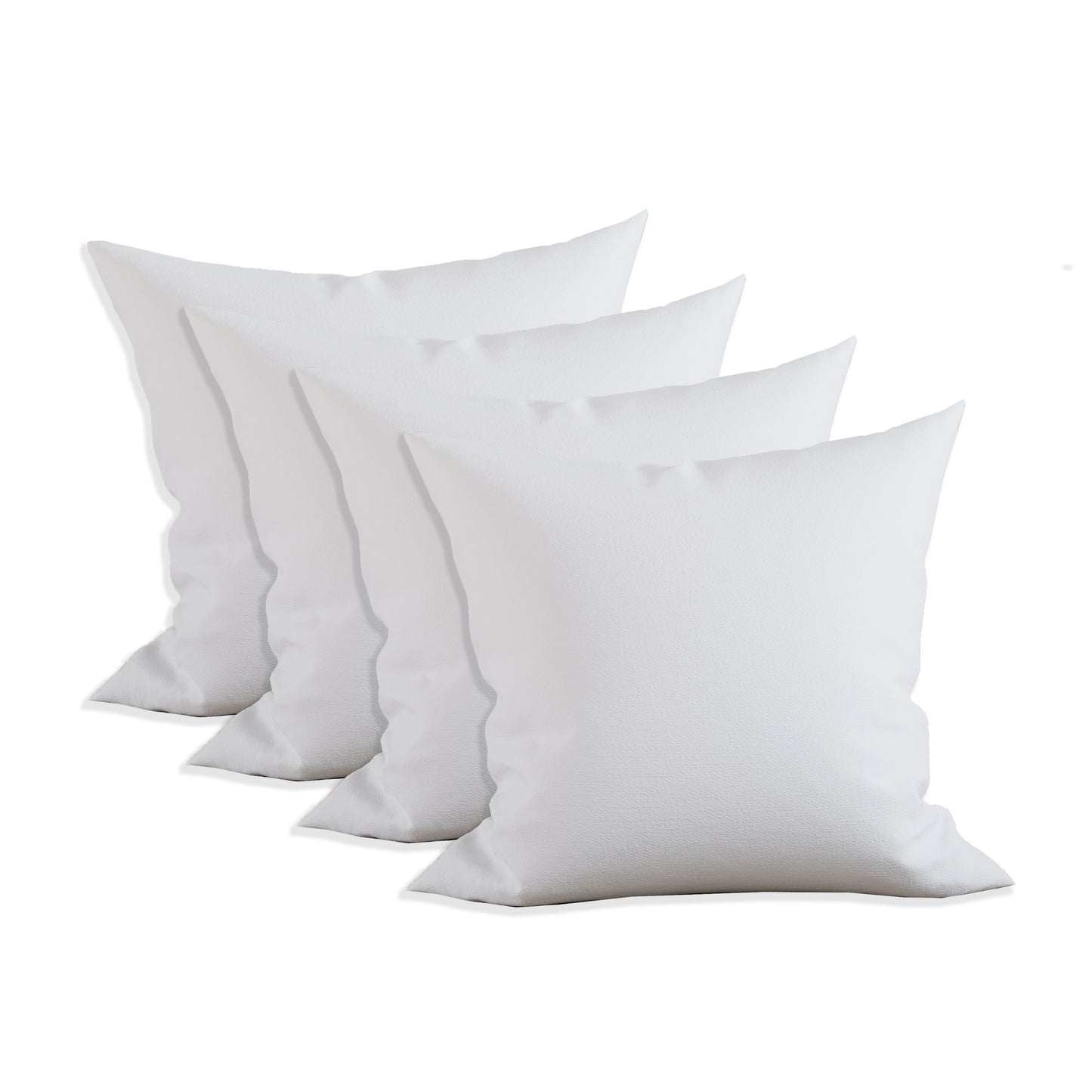 Elegant Comfort Pillow Inserts - Poly-Cotton Shell Siliconized Fiber Filling