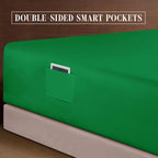 Extra deep Pocket 3 Line Embroidery, 6-Piece Sheet Set