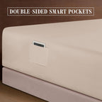 Extra deep Pocket 3 Line Embroidery, 6-Piece Sheet Set
