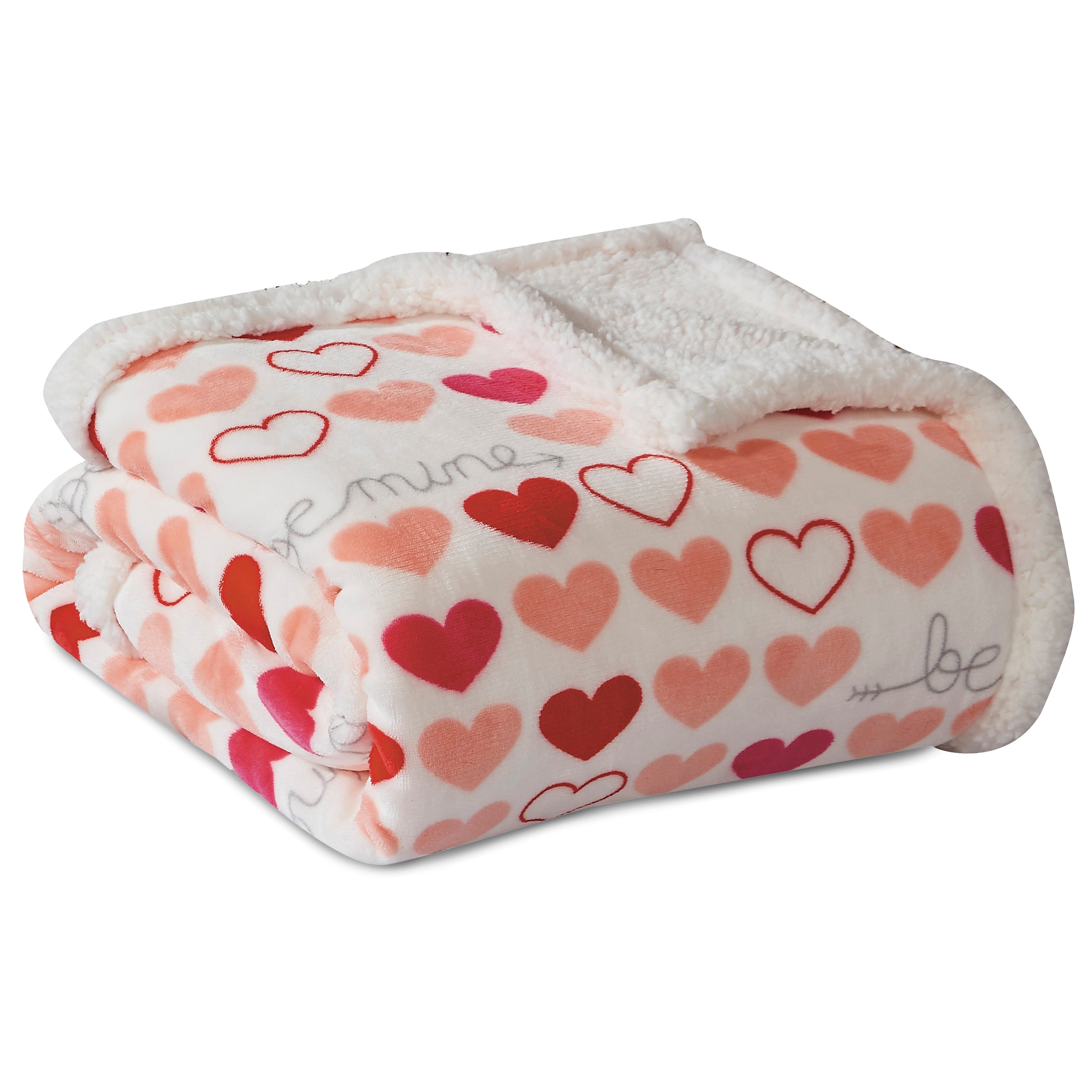 Valentine's Day 50" x 60" Throw - Love Theme Flannel Fleece Throw Blanket