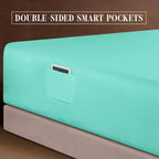 Extra deep Pocket 3 Line Embroidery, 6-Piece Sheet Set