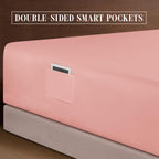 Extra deep Pocket 3 Line Embroidery, 6-Piece Sheet Set