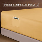Extra deep Pocket 3 Line Embroidery, 6-Piece Sheet Set