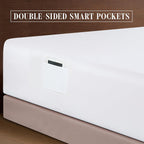 Extra deep Pocket 3 Line Embroidery, 6-Piece Sheet Set