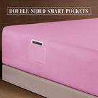 Extra deep Pocket 3 Line Embroidery, 6-Piece Sheet Set