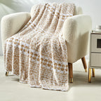 Printed Bed or Oversized Couch Blanket - Lightweight for All Season Warmth