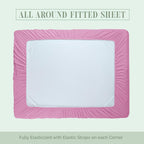 Extra deep Pocket 3 Line Embroidery, 6-Piece Sheet Set