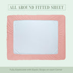 Extra deep Pocket 3 Line Embroidery, 6-Piece Sheet Set
