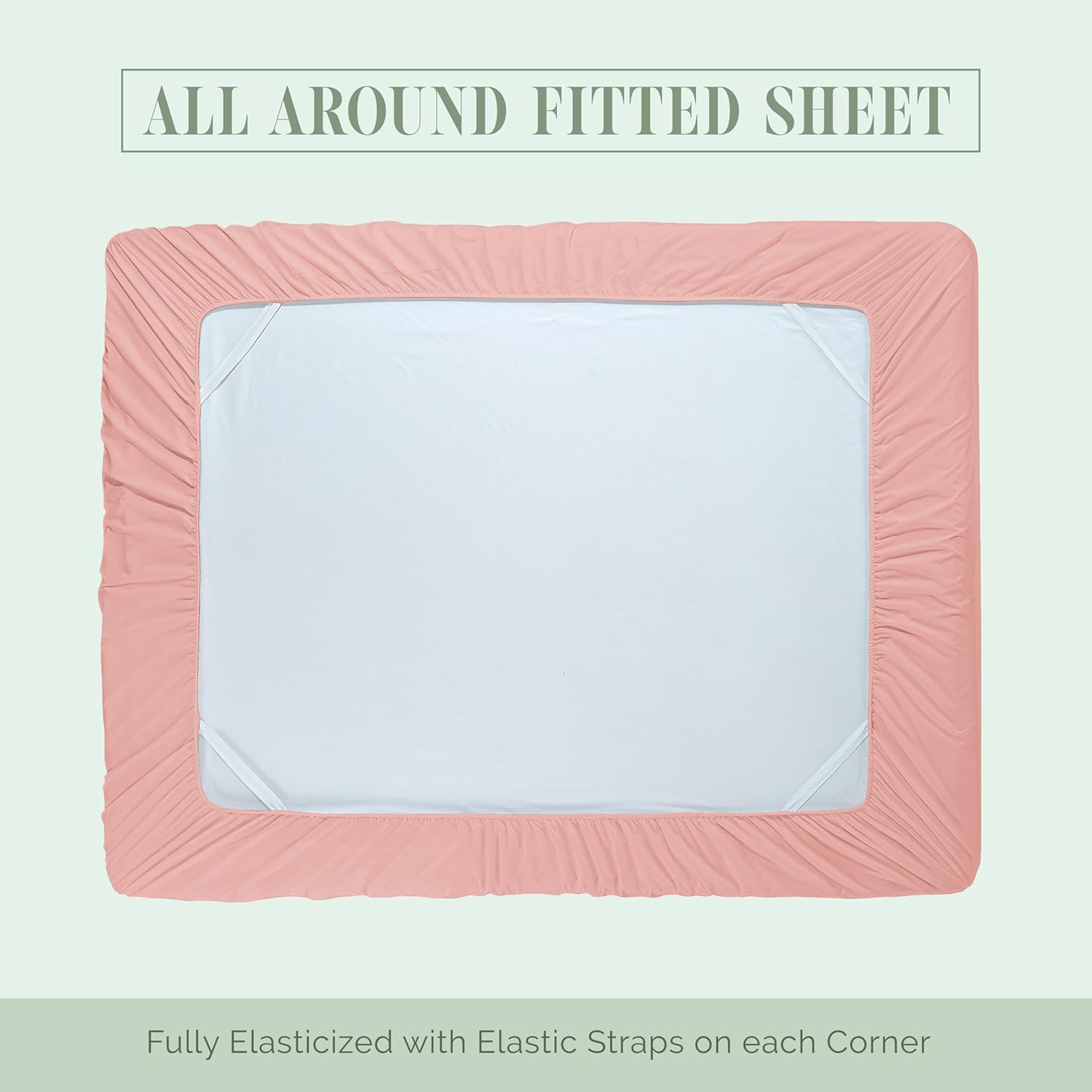 Extra deep Pocket 3 Line Embroidery, 6-Piece Sheet Set