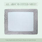 Extra deep Pocket 3 Line Embroidery, 6-Piece Sheet Set