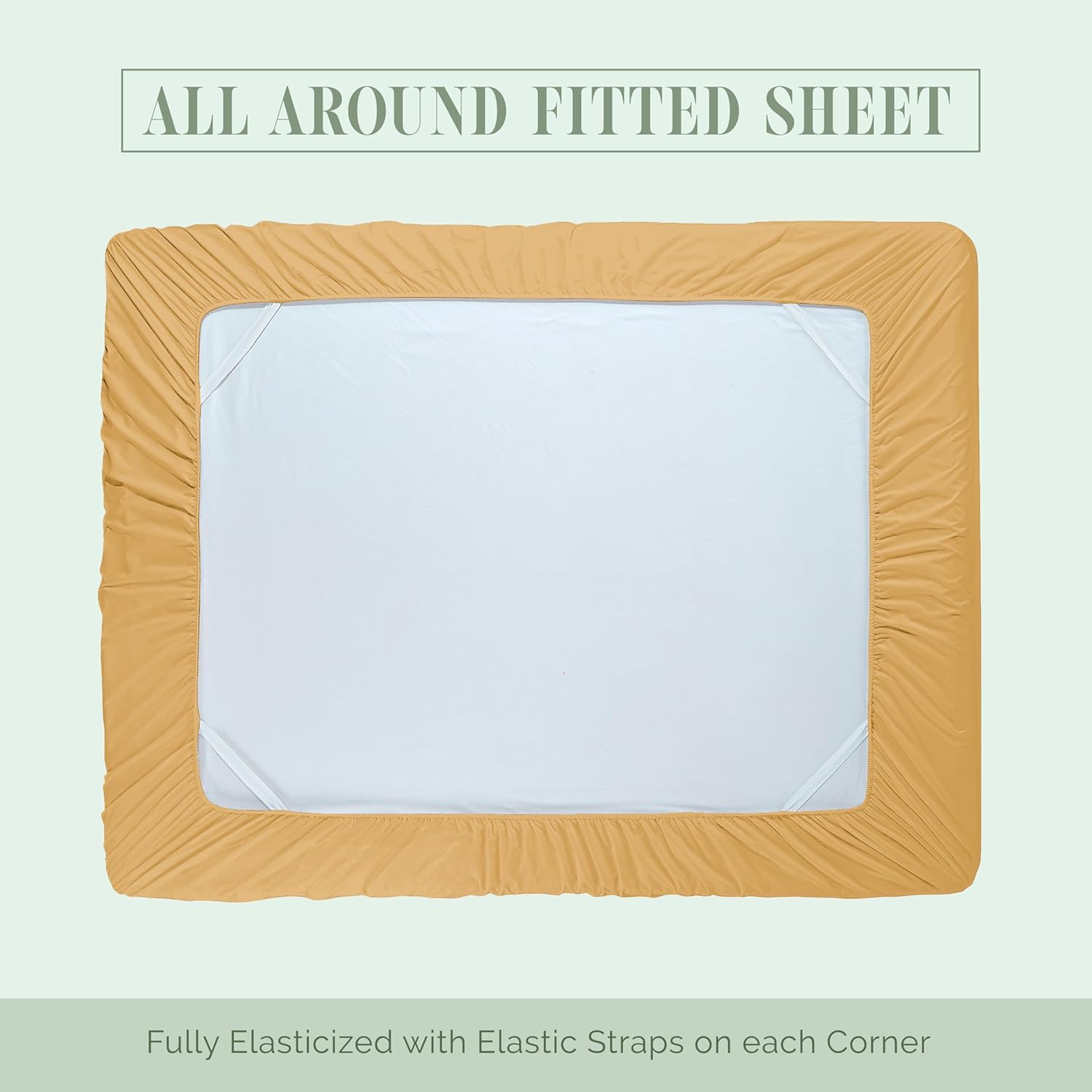 Extra deep Pocket 3 Line Embroidery, 6-Piece Sheet Set