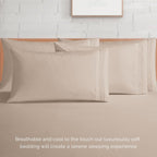 Extra deep Pocket 3 Line Embroidery, 6-Piece Sheet Set