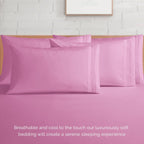 Extra deep Pocket 3 Line Embroidery, 6-Piece Sheet Set