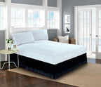 1-Piece Lace Fringe Bed Skirt - 15 inch Drop - Elevate your Bed