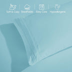 Extra deep Pocket 3 Line Embroidery, 6-Piece Sheet Set