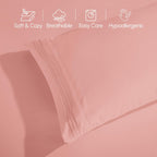 Extra deep Pocket 3 Line Embroidery, 6-Piece Sheet Set