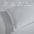 Extra deep Pocket 3 Line Embroidery, 6-Piece Sheet Set