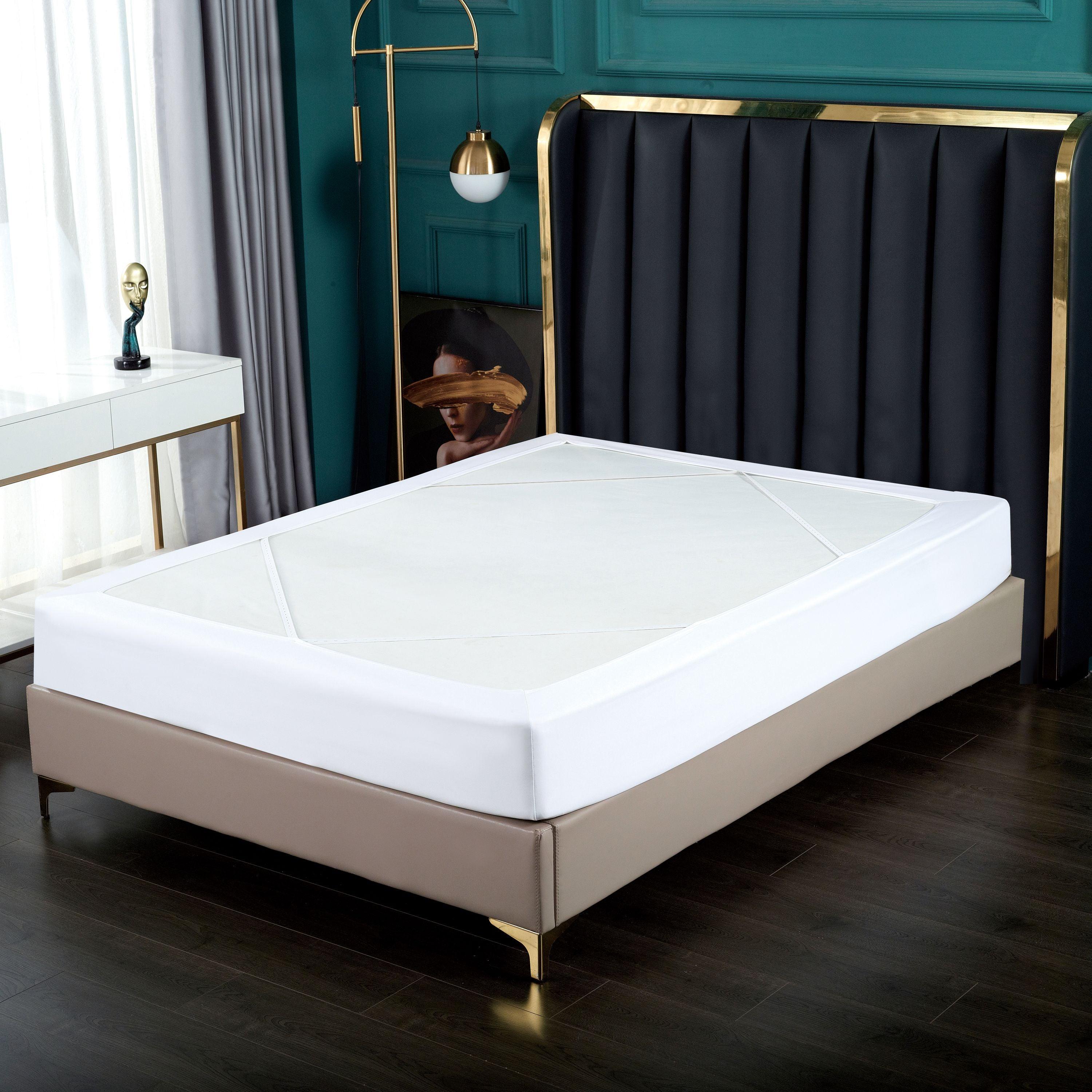 1-Piece Box Spring Cover, Snug 4 Way Elastic - Wrap Around Jersey Knit