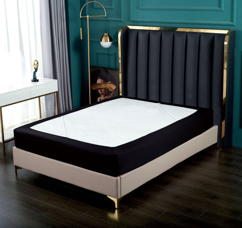 1-Piece Box Spring Cover, Snug 4 Way Elastic - Wrap Around Jersey Knit