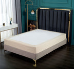 1-Piece Box Spring Cover, Snug 4 Way Elastic - Wrap Around Jersey Knit