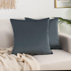 2 Piece Velvet Cushion Cover Solid - Pillow Covers