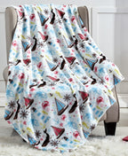 Ultra Soft Lightweight Printed Throw Blanket - 50 x 60 inches