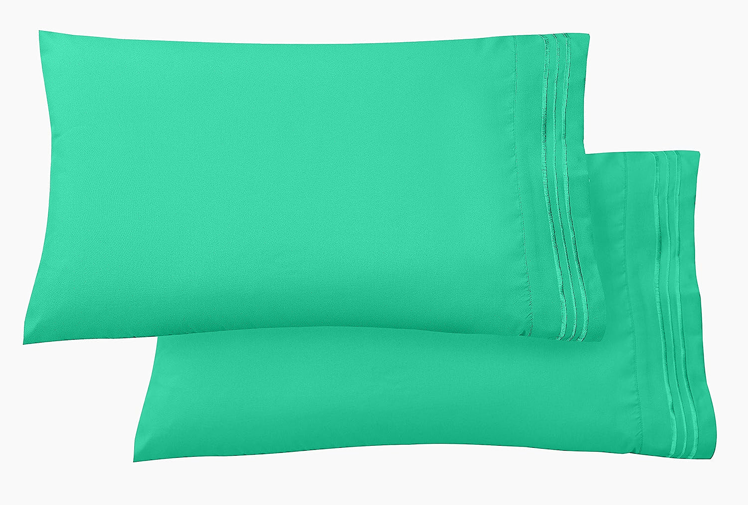 Set of 2 Pillowcases- 3 Line Embroidery