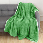 Reversible Sherpa Throw Blanket - Sherpa Back Throw Blanket