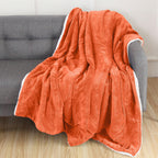 Reversible Sherpa Throw Blanket - Sherpa Back Throw Blanket
