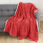 Reversible Sherpa Throw Blanket - Sherpa Back Throw Blanket